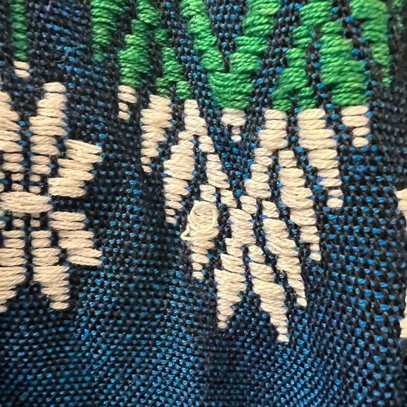 Vintage Boho Hippie 70s/60s Embroidered Denim Maxi Dress - Picture 7 of 7